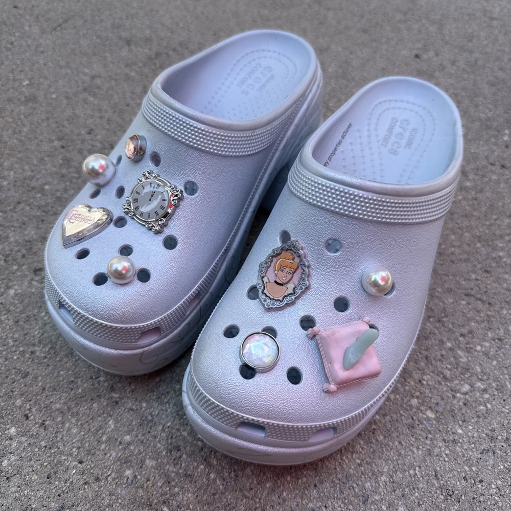 Disney Parks 2025 Cinderella 75th Anniversary Heels Crocs | Adult Size W7/M5
